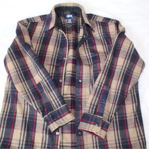 Wool Stussy Flannel Size Medium